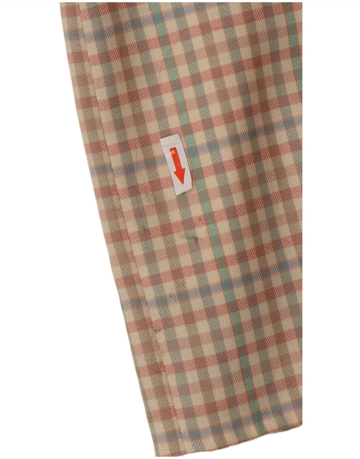 Fusta mini vintage pentru femei IT 42 Medium W26 Lână vichy multicoloră