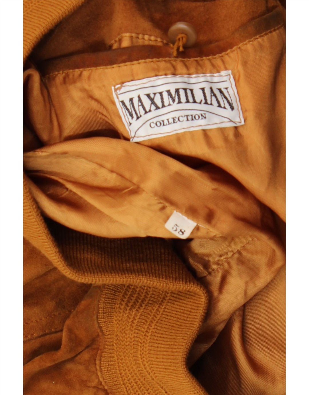 Geaca Bomber din piele intoarsa pentru barbati Maxi Milian IT 58 4XL maro