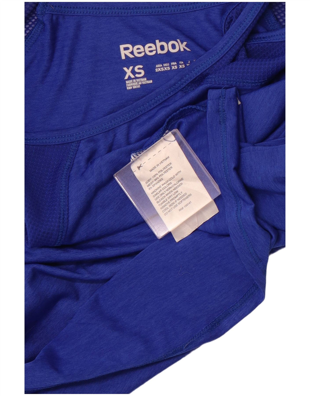 Vestă pentru femei REEBOK UK 8 Small Blue Polyester Sports
