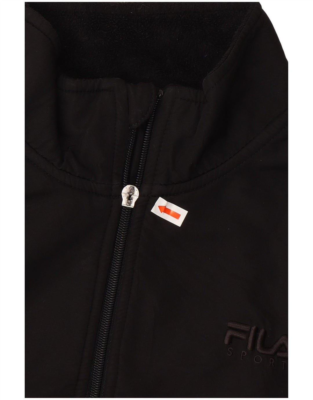 FILA Mens Fleece Jacket UK 36 Small Black Polyester