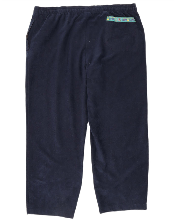 Pantaloni de trening din velur pentru bărbați Great Escapes XL poliester bleumarin