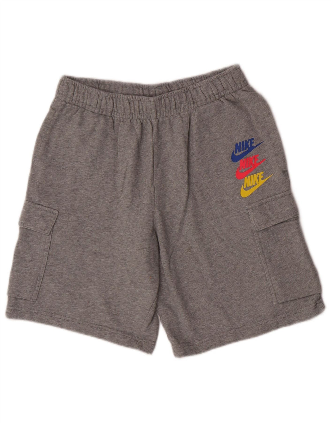 Pantaloni scurți sport Nike pentru bărbați, bumbac, gri mici