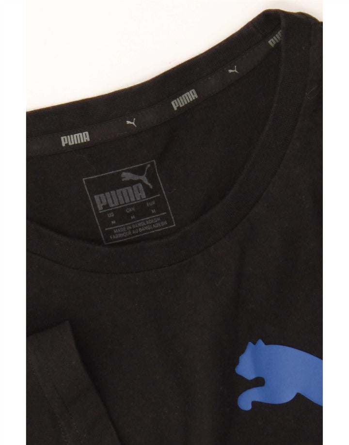 Tricou grafic Puma pentru bărbați Top Mediu Negru