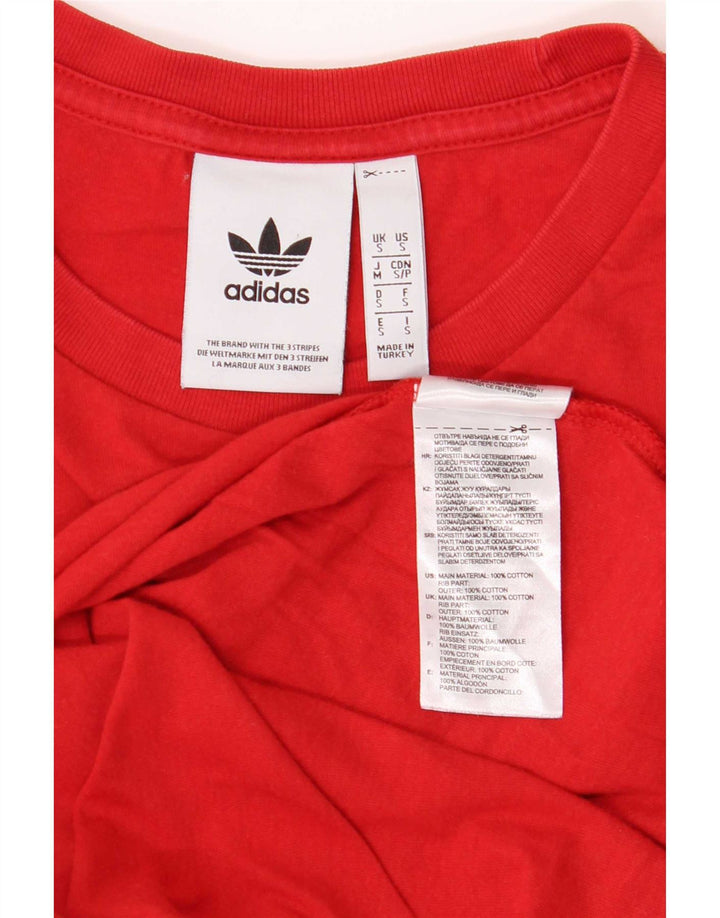 Tricou pentru bărbați Adidas Top mic, roșu, bumbac