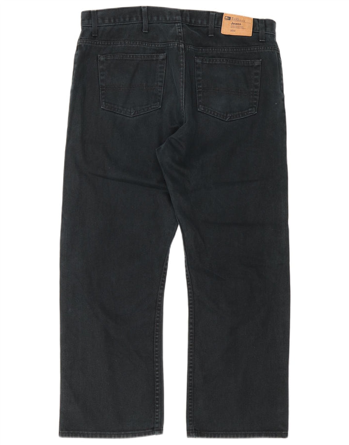Blugi drepți pentru bărbați Marks & Spencer Blue Harbour W38 L29 bumbac negru