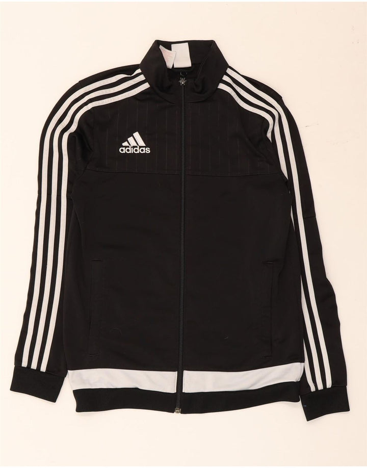 Jachetă de trening pentru băieți Adidas 13-14 ani, negru, poliester