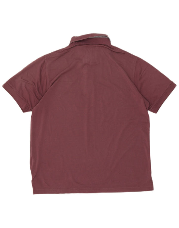 Tricou polo pentru bărbați Rohan Poliester burgundă mare
