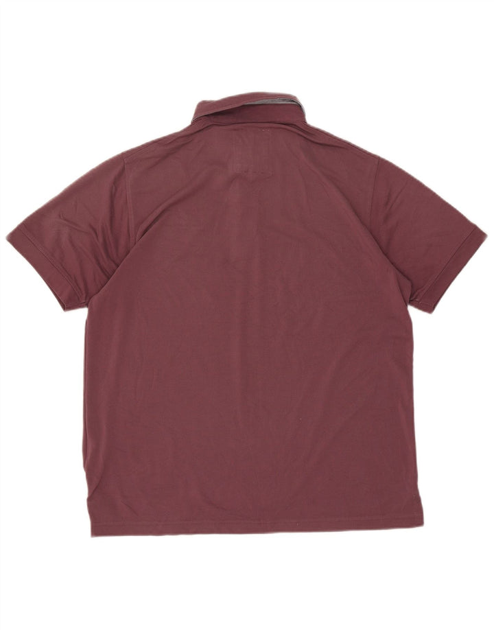 Tricou polo pentru bărbați Rohan Poliester burgundă mare