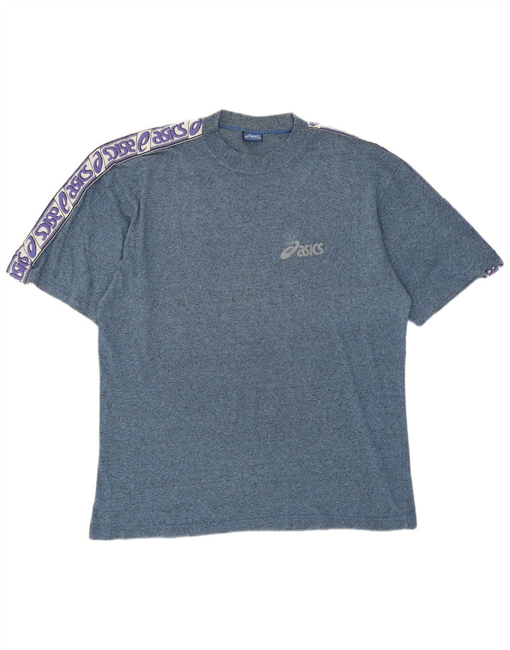 Tricou grafic Asics pentru bărbați Top mare, albastru, bumbac color bloc