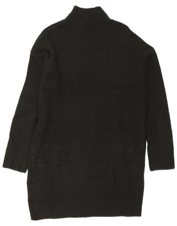 Oasis Rochie Jumper supradimensionată pentru femei cu mânecă lungă UK 14 Medium Black Acrilic
