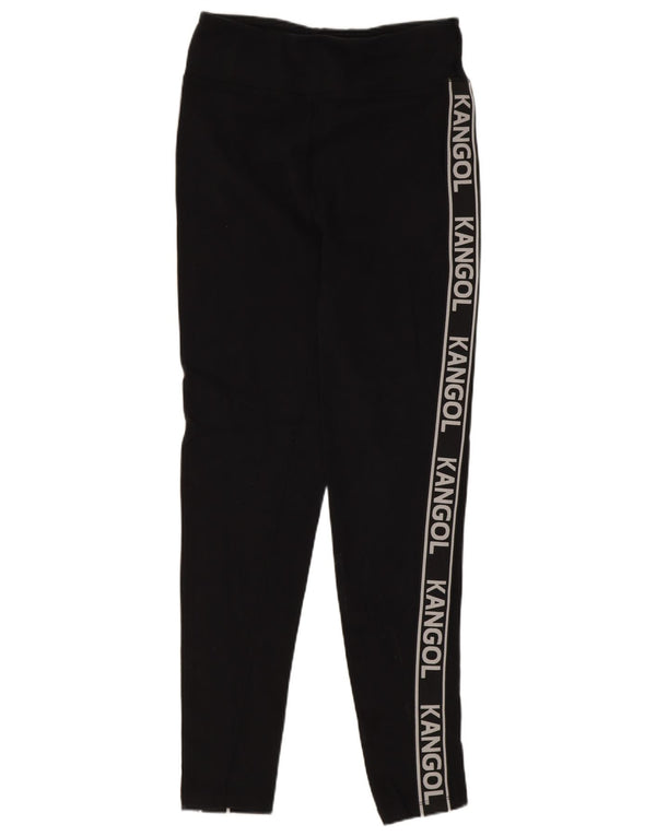 Leggings cu grafic pentru femei Kangol UK 12 bumbac mediu negru
