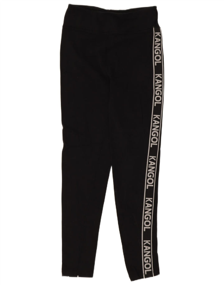 Leggings cu grafic pentru femei Kangol UK 12 bumbac mediu negru