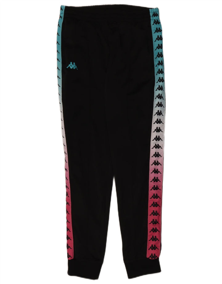 Pantaloni de trening cu grafică pentru bărbați Kappa Pantaloni de jogging, mediu negru, color block
