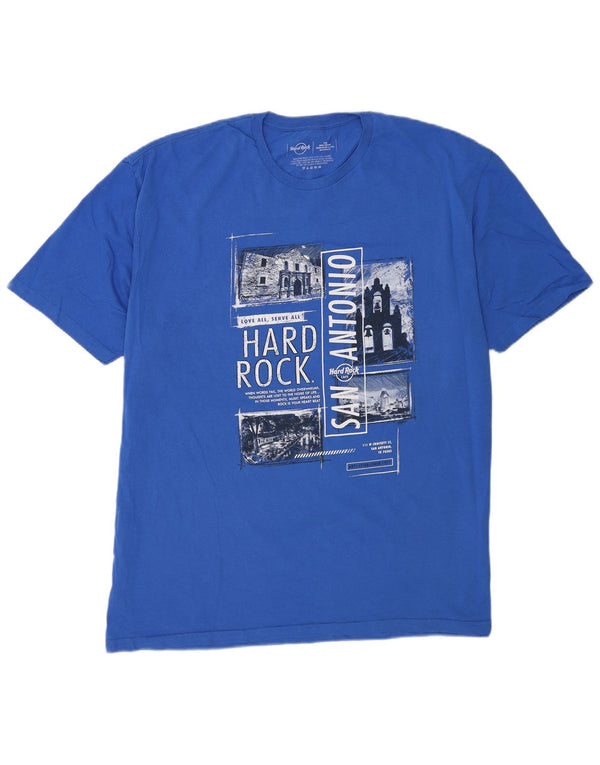 Hard Rock Cafe San Antonio Tricou grafic Top 2XL Bumbac Albastru