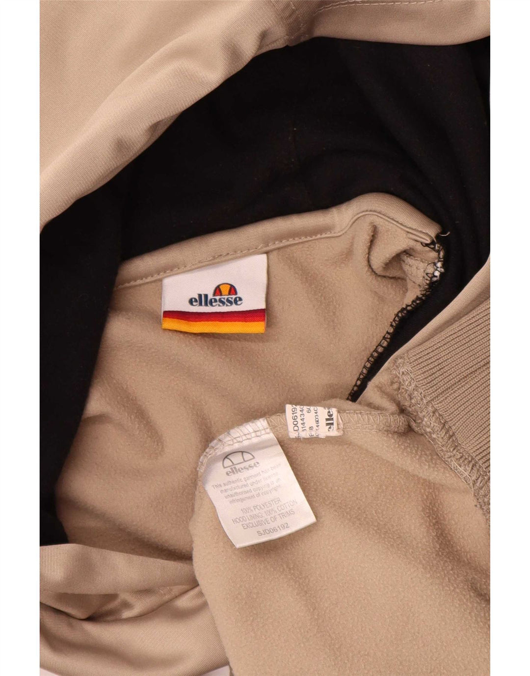 Pulover cu glugă cu grafic pentru bărbați Ellesse, mic, bej, din poliester