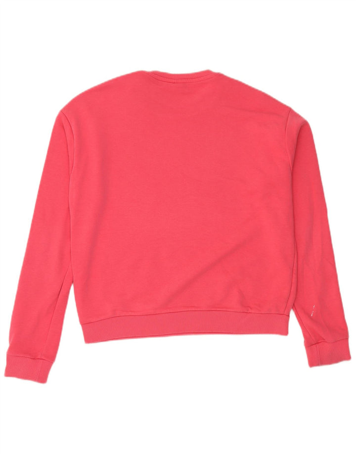 Pulover cu grafic pentru femei Fila UK 14 Roz mediu Colorblock
