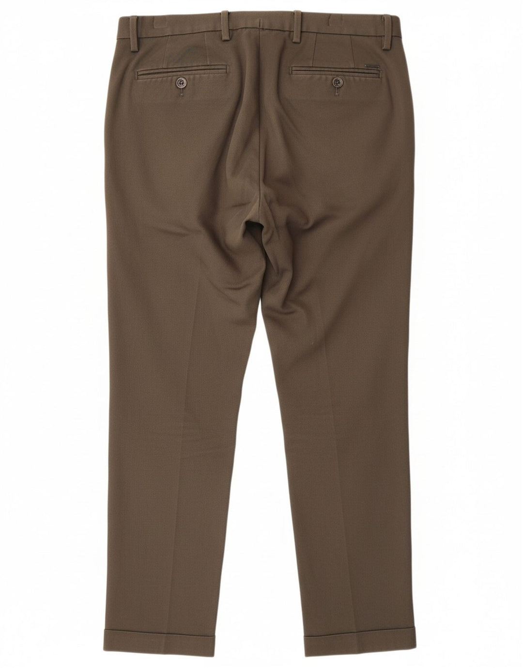 MASSIMO DUTTI Mens Chino Trousers EU 40 Medium W34 L28 Green Classic