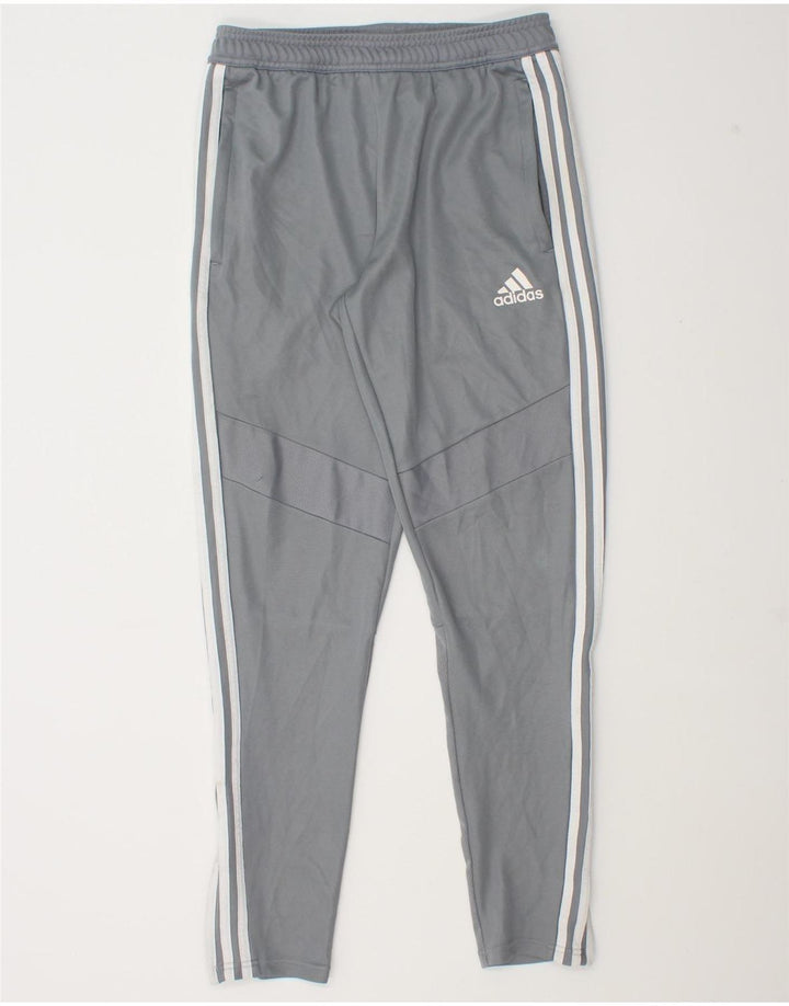 Pantaloni de trening Adidas pentru bărbați, poliester, gri mic