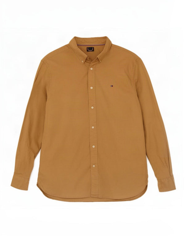 Cămașă pentru bărbați Tommy Hilfiger XL, bej, bumbac