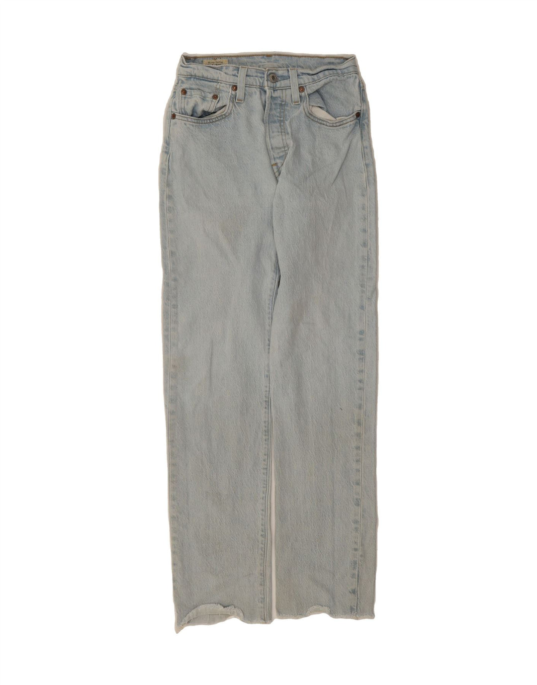 LEVI'S Womens 501 Regular Fit Straight Jeans W24 L30 Blue Cotton Vintage Levi's and Second-Hand Levi's from Messina Hembry 