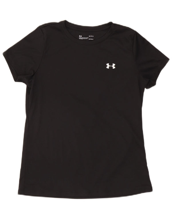 UNDER ARMOUR Femei Heat Gear Tricou Top UK 16 Large Black