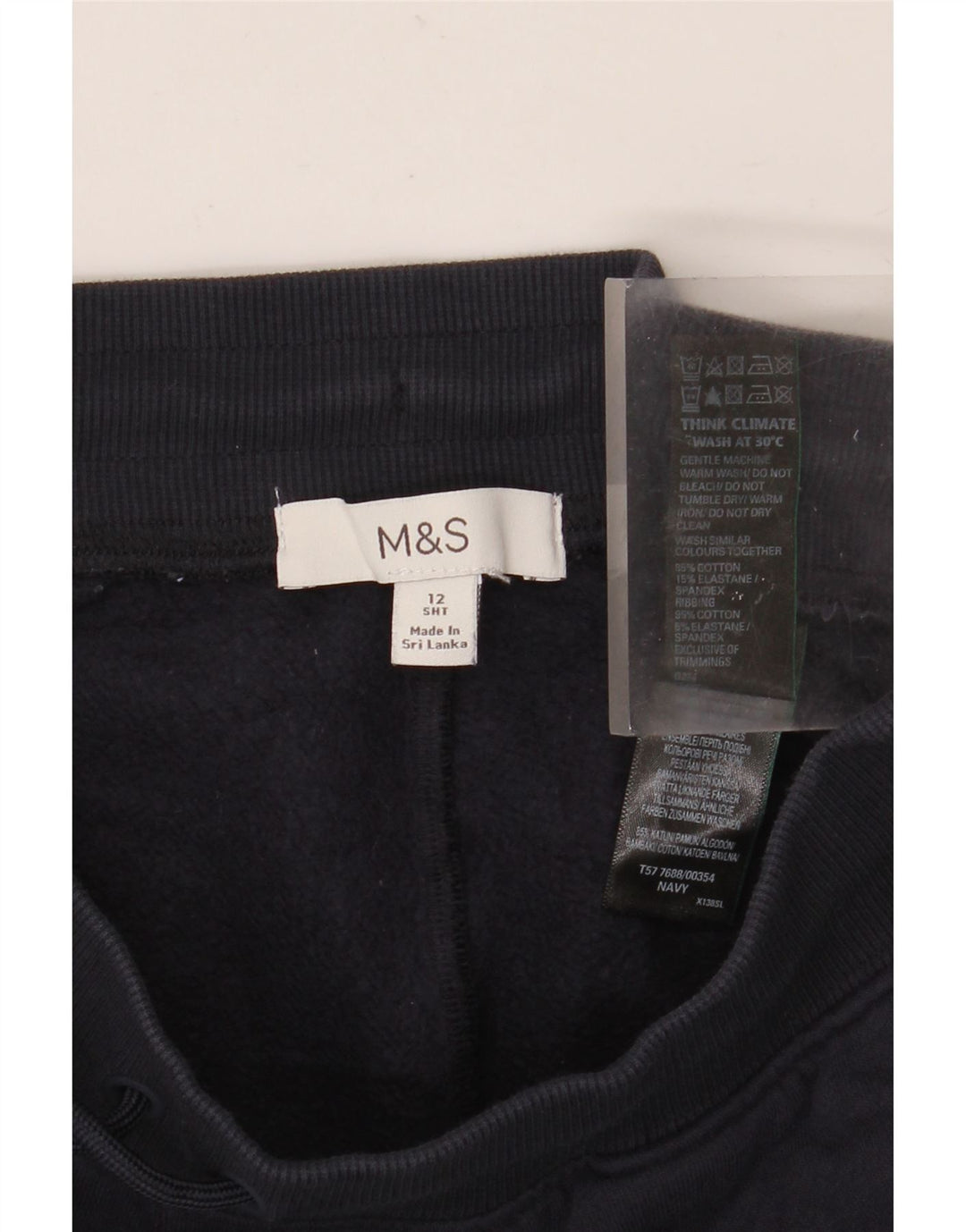 MARKS & SPENCER Pantaloni de trening pentru femei UK 12 Medium bleumarin Bumbac