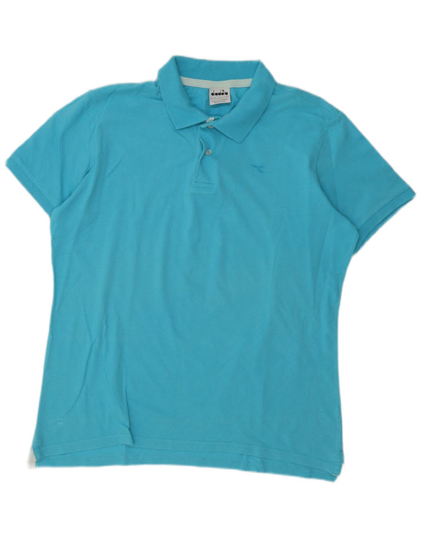 Tricou polo pentru bărbați Diadora XL Albastru