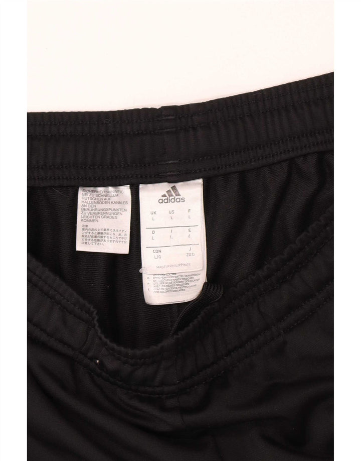 Pantaloni de trening pentru bărbați Adidas Pantaloni de jogging, mari, negru, poliester