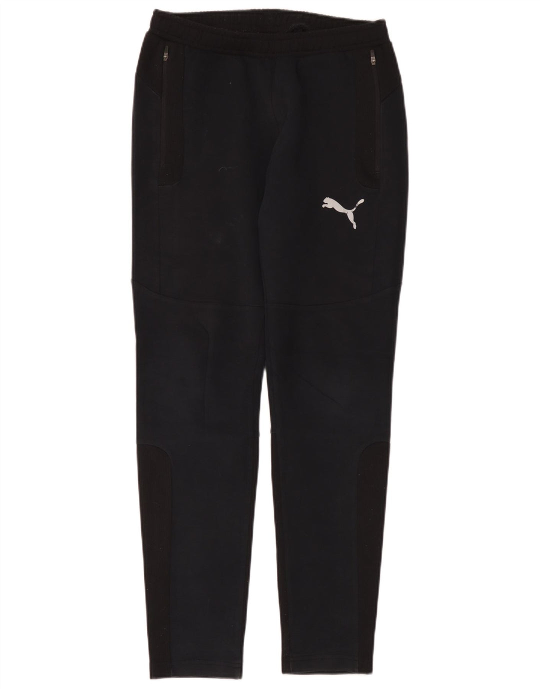 Pantaloni de trening Puma pentru bărbați, bumbac negru mic