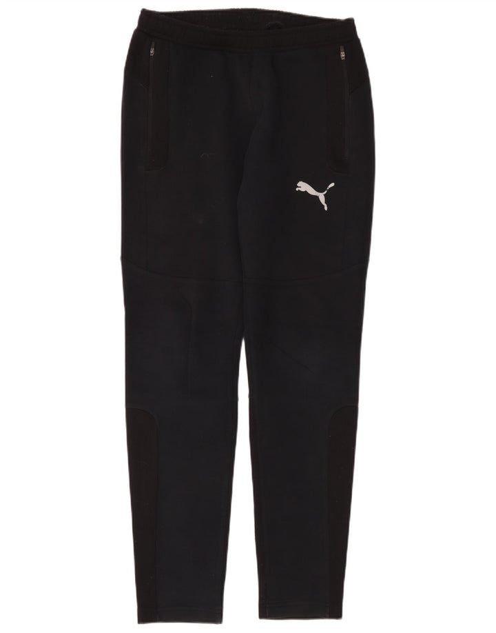 Pantaloni de trening Puma pentru bărbați, bumbac negru mic