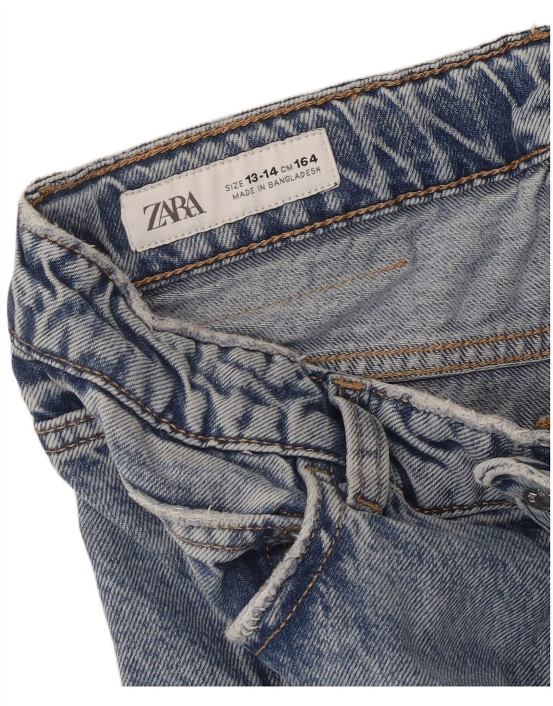 Blugi Capri Cargo pentru Băieți Zara 13-14 Ani L28 L22 Albastru