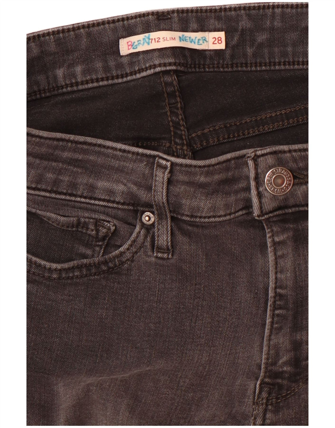 Blugi Levi's 712 Slim pentru femei W28 L30 gri