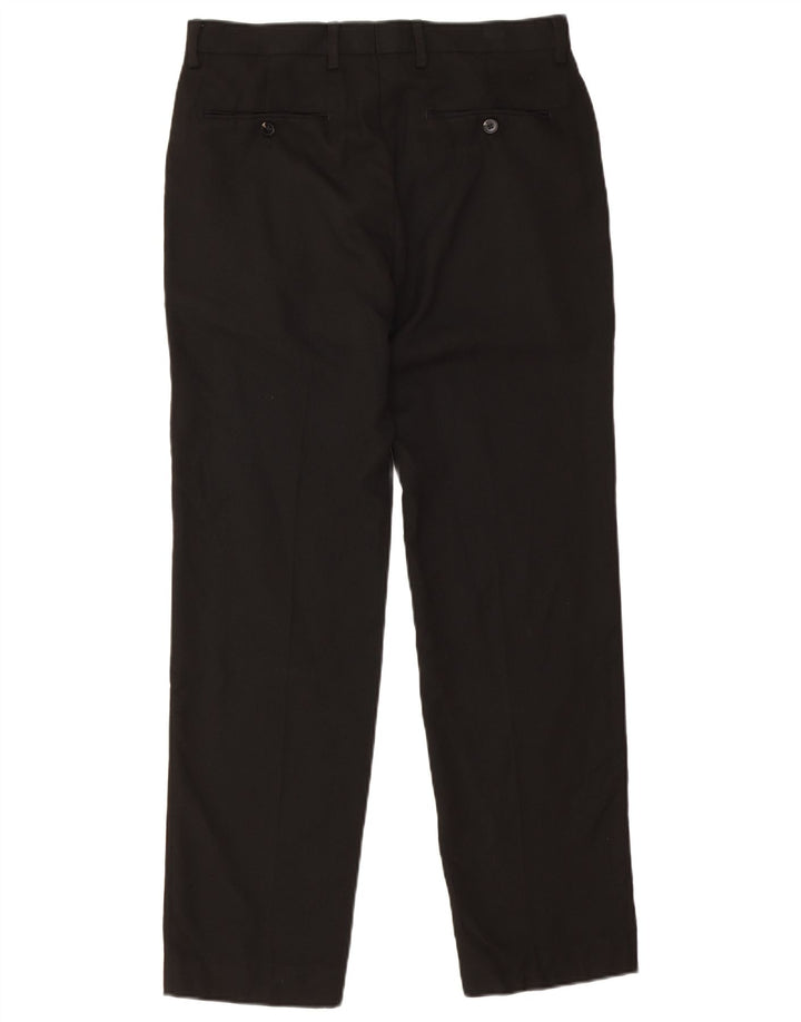 Pantaloni chino drepti pentru femei Marks & Spencer L32 L31 Poliester negru