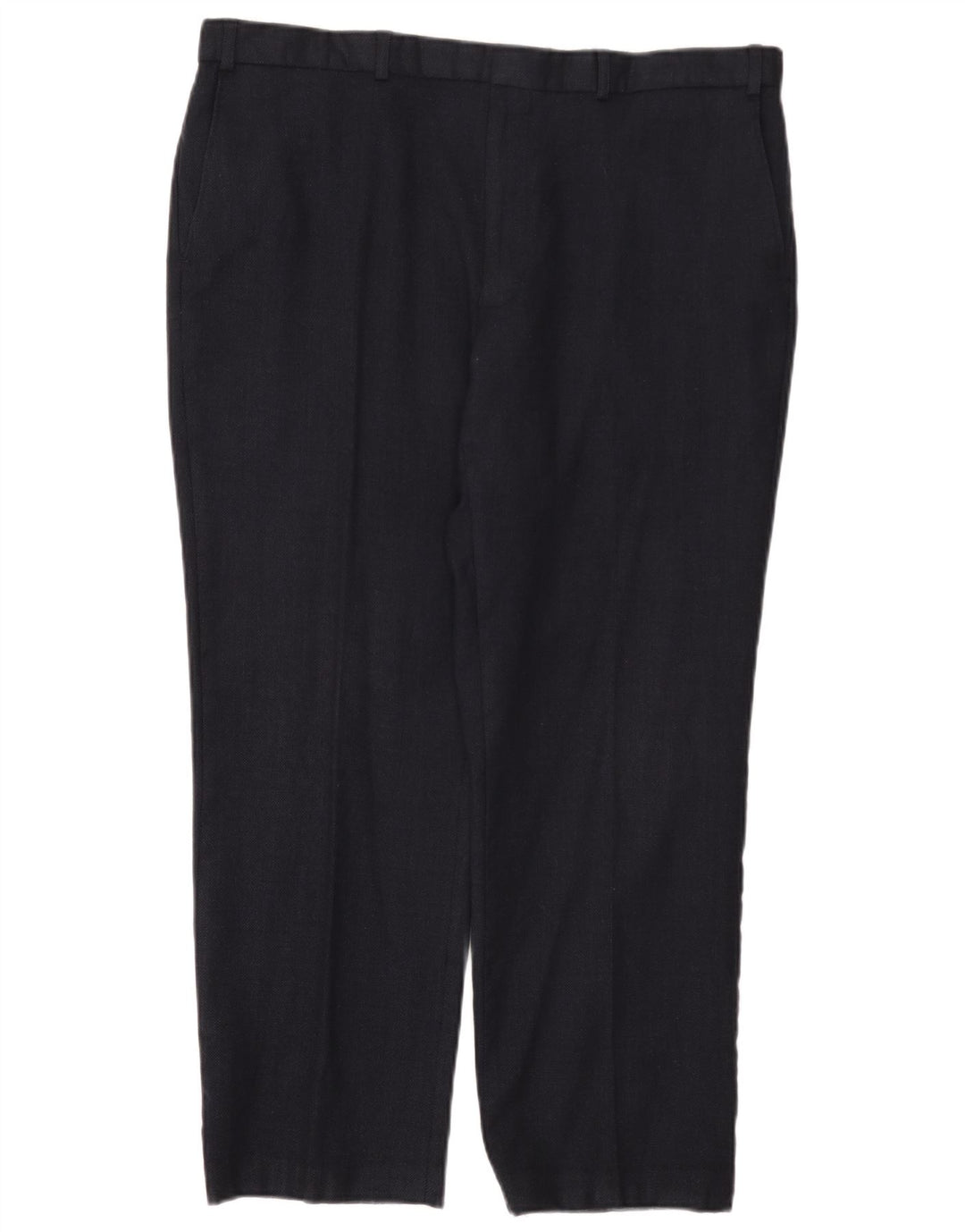 Marks & Spencer Pantaloni drepți pentru bărbați L40 L29 Lână bleumarin