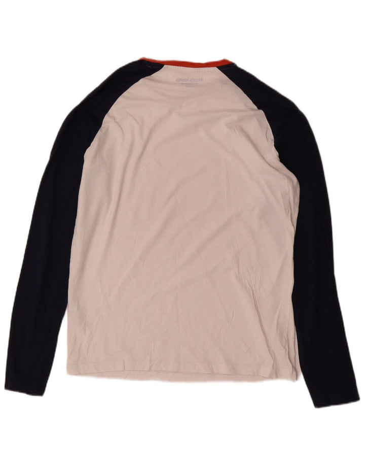 Jack & Jones pentru bărbați, top cu mânecă lungă, alb mediu