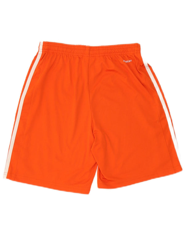 Pantaloni scurți sport Aeroready Adidas pentru băieți 15-16 ani poliester portocaliu