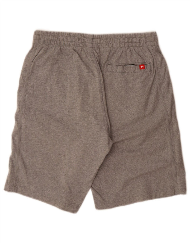 Pantaloni scurți sport Nike pentru bărbați, bumbac, gri mediu