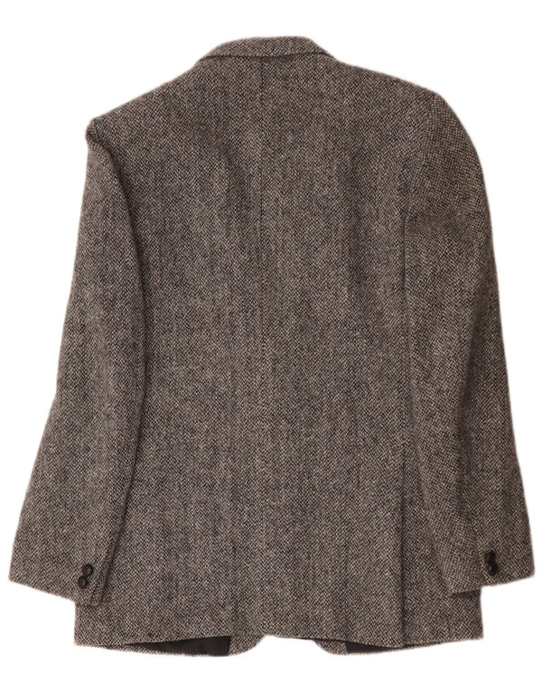 Jachetă pentru bărbați Harris Tweed cu 2 nasturi, UK 40, lână mare, gri