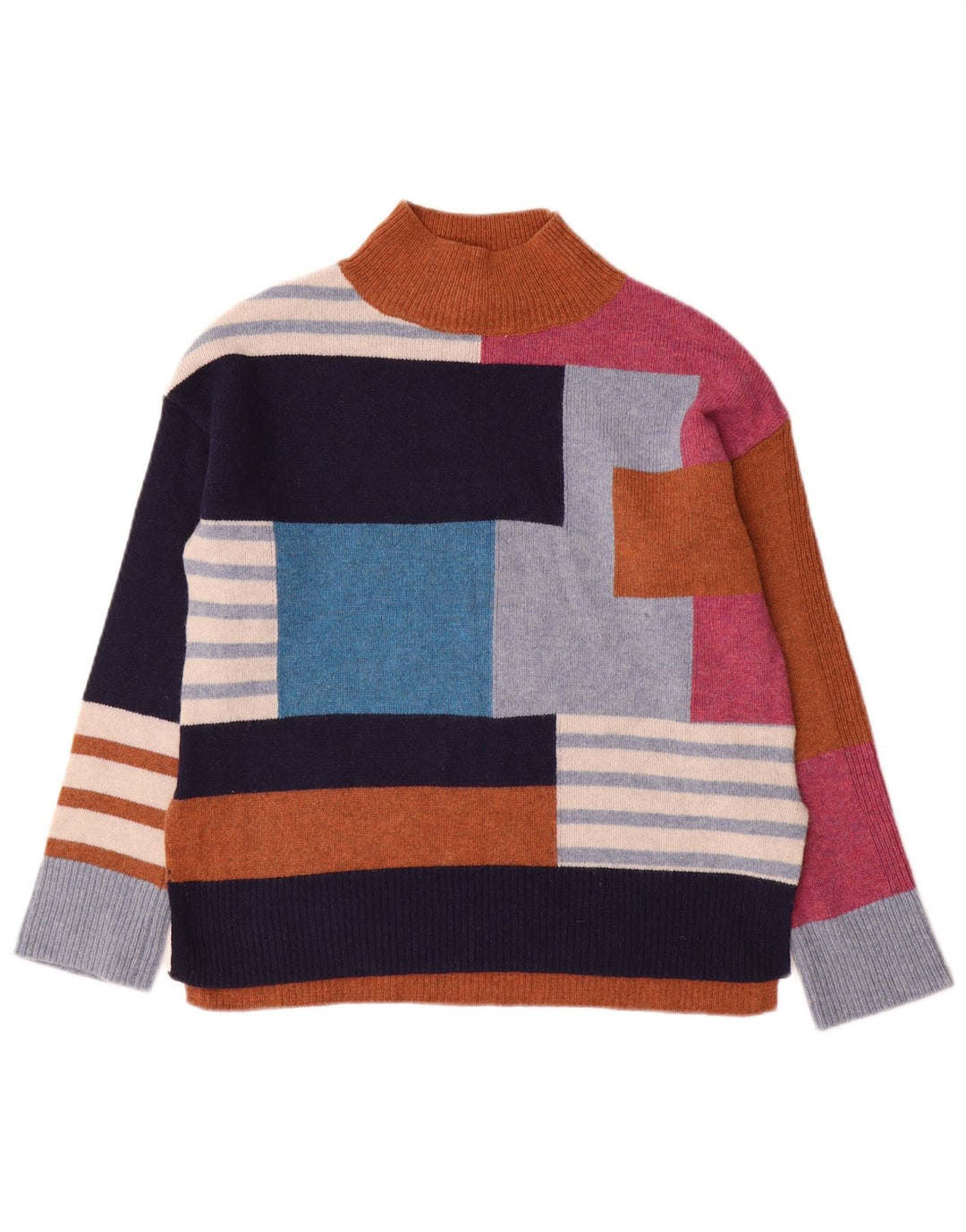 WHITE STUFF Pulover cu gât țestoasă pentru femei UK 8 Mic Multicolor