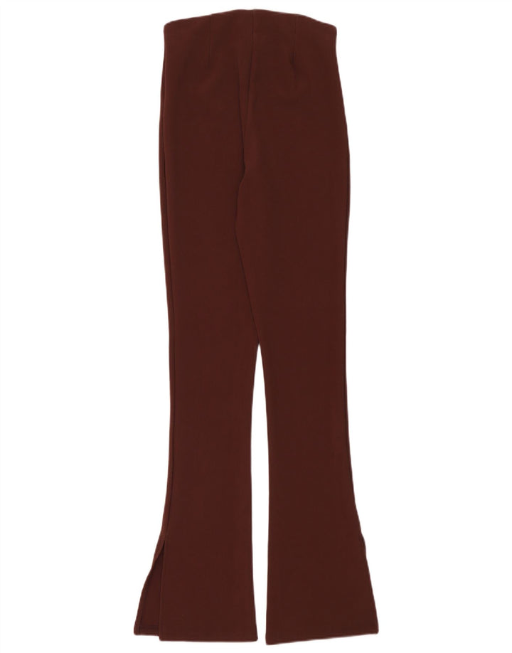 Pantaloni casual pentru femei Flare Zara Mediu L28 L32 Maro Poliester