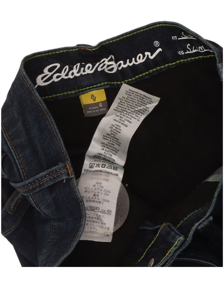 Eddie Bauer Blugi subțiri ușor curbat pentru femei US 4 Small W28 L31 bleumarin