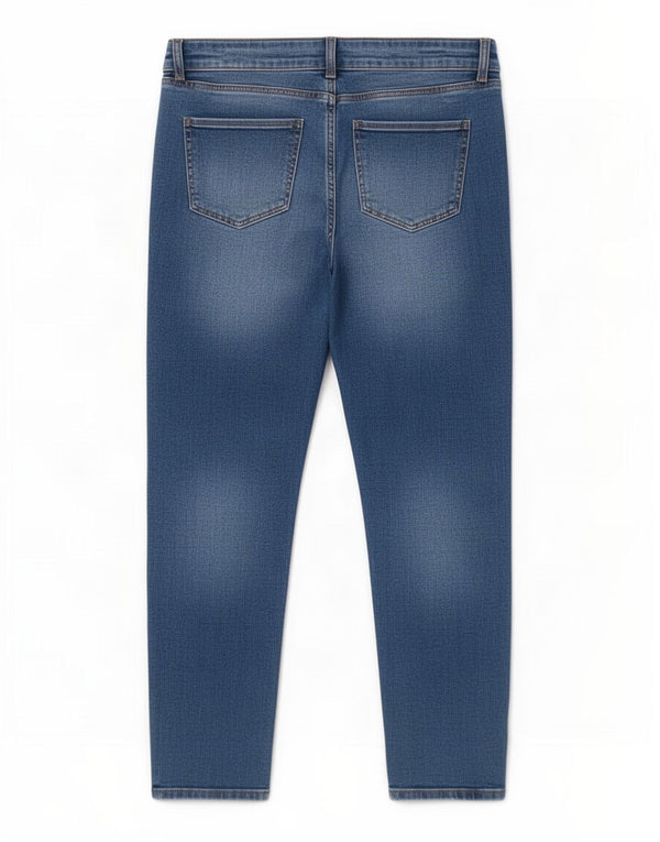 Blugi subțiri pentru femei M&Co UK 16 Large W36 L29 Blue Bumbac