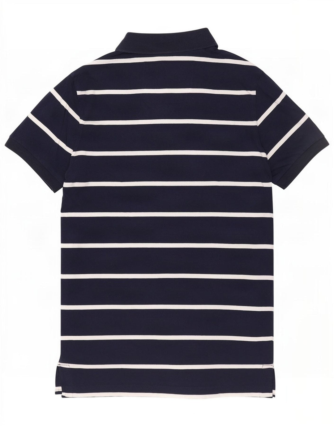 Tricou polo pentru bărbați Superdry, bumbac cu dungi albastru bleumarin mediu