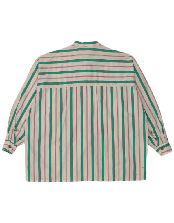 Cămașă Benetton pentru femei UK 18 XL cu dungi albe