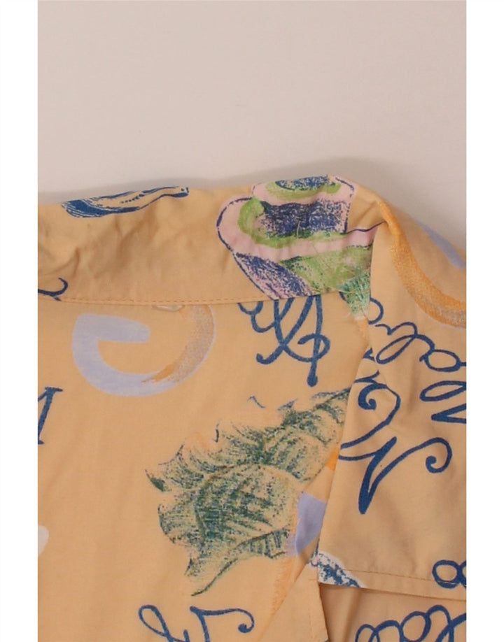 VINTAGE Womens Abstract Pattern Short Sleeve Shirt UK 18 XL Pink Vintage Vintage and Second-Hand Vintage from Messina Hembry 