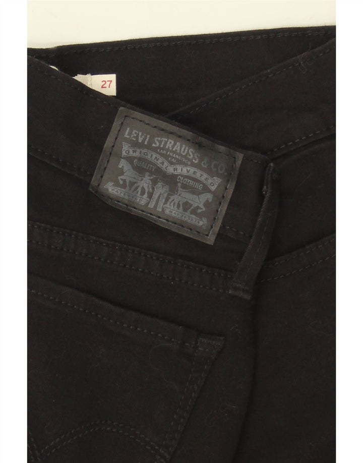 LEVI'S Womens Skinny Jeans W27 L30 Black Cotton Vintage Levi's and Second-Hand Levi's from Messina Hembry 