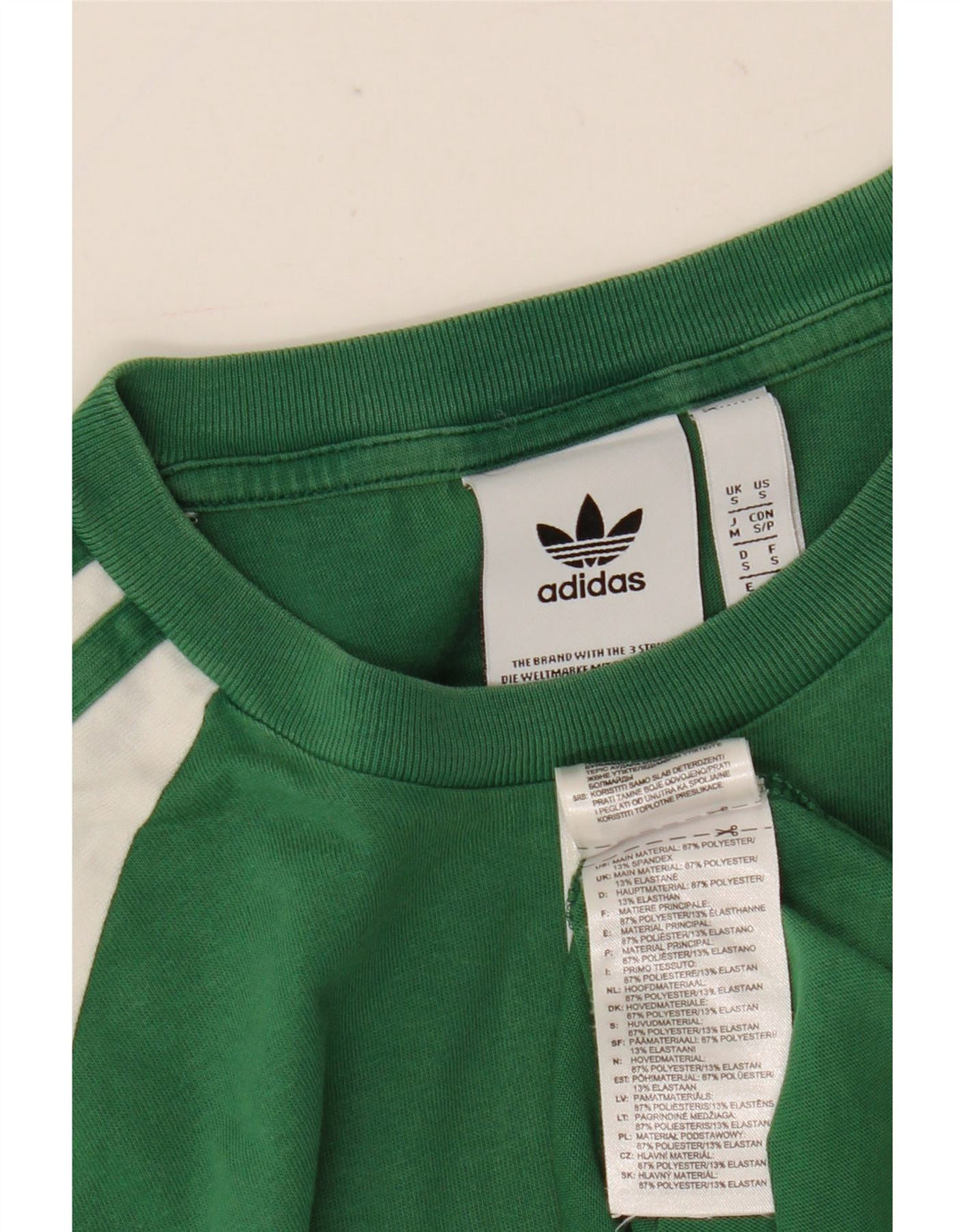 Tricou pentru bărbați Adidas Top Mic Verde Poliester Colorblock
