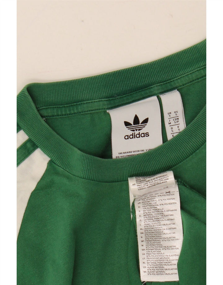 Tricou pentru bărbați Adidas Top Mic Verde Poliester Colorblock