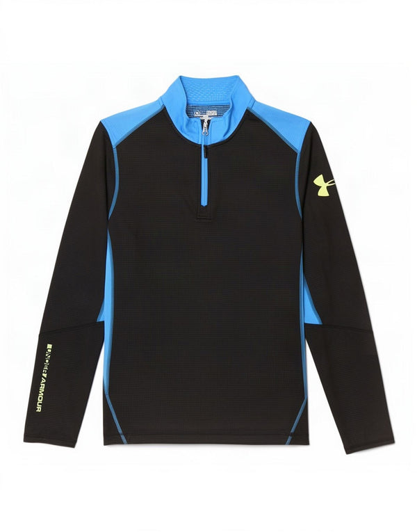 Top de trening Under Armour Cold Gear Graphic Pulover pentru bărbați, mediu negru