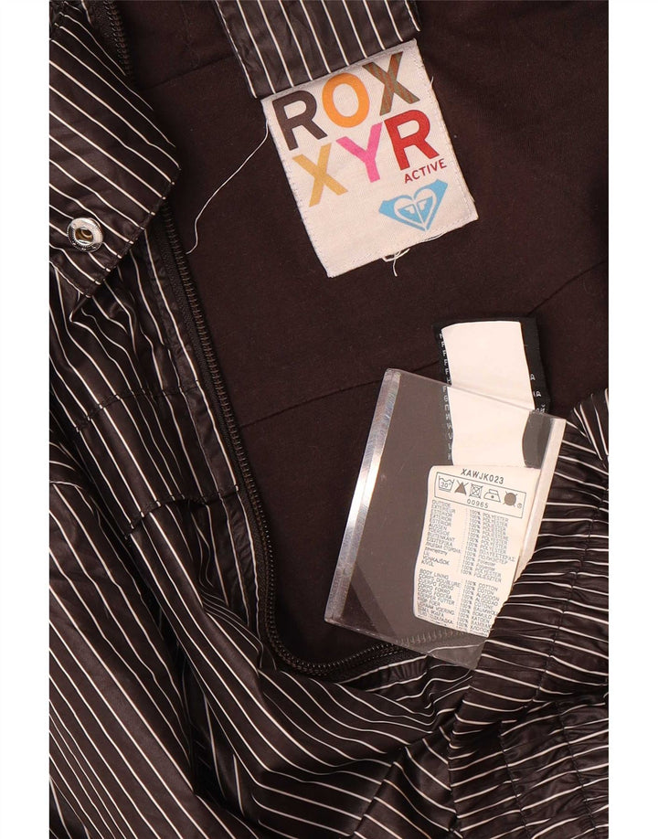 Jachetă de trening cu glugă Roxy pentru femei UK 18 XL poliester cu dungi gri